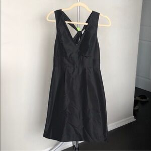 J. Crew 100% Silk Black Dress